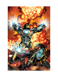 Ultimate Comics Armor Wars 2 Cover: Iron Man, Hammer and Justine Prints by Brandon Peterson