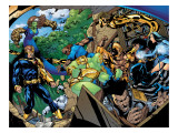 Exiles 42 Group: Cyclops, Wolverine, Nightcrawler and Exiles Affiches par Calafiore James
