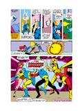 Avengers 141 Group: Dr. Spectrum, Whizzer, Hyperion, Golden Archer and Squadron Supreme Prints by George Perez