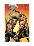 Incredible Hercules 113 Cover: Hercules and Ares Art par Arthur Adams