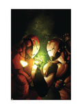 Avengers: The Initiative 12 Cover: Iron Man and War Machine Fighting and Flying Art