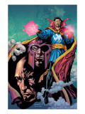 Excalibur 13 Cover: Dr. Strange, Magneto and Professor X Kunstdrucke von Lopresti Aaron