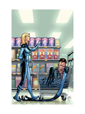 Marvel Adventures Fantastic Four 40 Cover: Invisible Woman and Mr. Fantastic Poster par Henry Clayton
