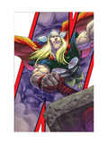 Avengers: Earths Mightiest Heroes #3 Cover: Thor and Mjolnir Taide tekijänä Scott Kolins Avengers: Earths Mightiest Heroes #3 Cover: Thor and Mjolnir Taide tekijänä Scott Kolins