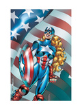 American Dream 1 Cover: American Dream Poster by Ron Frenz