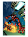 Timestorm 2009/2099 4 Cover: Spider-Man and Ghost Rider Affiches par Tom Raney