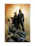 Ghost Riders: Heavens On Fire 1 Cover: Ghost Rider Print by Jae Lee