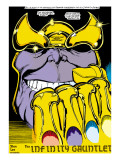 Infinity Gauntlet 2 Headshot: Thanos Prints by George Perez