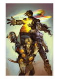 Runaways 3 Cover: Ricochet, Darkhawk, Turbo, Lightspeed, Chamber and Excelsior Prints by Alphona Adrian