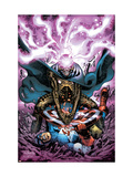 Captain America And The Falcon #11 Cover: Modok and Captain America Plakater av Joe Bennett