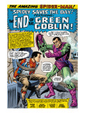 Dark Reign: The Goblin Legacy One-Shot Cover: Osborn, Norman, Parker and Peter Fighting Print by John Romita Sr.