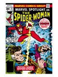 Marvel Spotlight: Spider-Woman 32 Cover: Spider Woman and Nick Fury Fighting Print by Buscema Sal