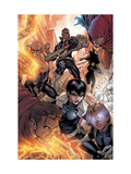 Avengers: The Initiative 16 Group: Nick Fury, Phobos, Yo-Yo, Hellfire, Druid, Stonewall and Quake Prints by Stefano Caselli