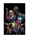 Ultimate Avengers 3 Cover: Red Wasp, Hulk, Spider-Man, Hawkeye, Nick Fury and War Machine Affiche par Carlos Pacheco