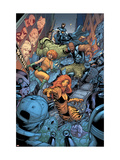 Avengers: The Initiative 26 Group: Tigra, Ultragirl, Gauntlet and Justice Jumping Posters by Rafa Sandoval