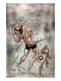 Wolverine Captain America 3 Cover: Wolverine and Captain America Print by Tom Derenick
