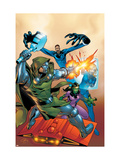 Fantastic Five 2 Cover: Dr. Doom, Mr. Fantastic, Invisible Woman and Lyja Posters by Ron Lim