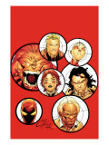 Alpha Flight 12 Cover: Yukon Jack, Puck, Sasquatch, Vindicator and Alpha Flight Affiches par Henry Clayton