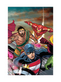 The Mighty Avengers 22 Cover: U.S. Agent, Hercules and Iron Man Art by Pham Khoi
