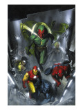 Secret Invasion 2 Cover: Vision, Iron Man, Spider-Man, Luke Cage and Beast Poster