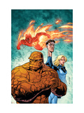 Marvel Adventures Fantastic Four 43 Cover: Thing, Mr. Fantastic, Invisible Woman and Human Torch Prints by Salva Espin