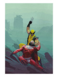 House Of M 8 Cover: Wolverine and Magneto Prints