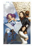 The Pulse 14 Cover: Knightress, Jones, Jessica, Cage, Luke and Jewel Kunstdrucke von Mike Mayhew