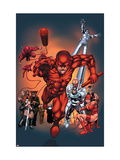The Official Handbook Of The Marvel Universe: Daredevil 2004 Cover: Daredevil Poster by Salvador Larroca