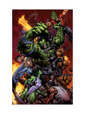 World War Hulk 2 Cover: Hulk Affiches par David Finch