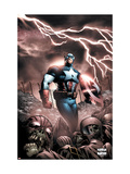 Captain America And The Falcon #9 Cover: Captain America Posters av Joe Bennett