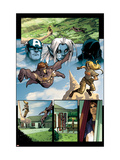 Avengers: The Initiative 4 Group: Justice, Cloud 9, Captain America, Namorita and Night Thrasher Prints by Stefano Caselli