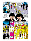 New Mutants Annual 2 Group: Magik, Magma, Cannonball, Moonstar and New Mutants Art par Davis Alan