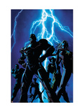 Dark Avengers 1 Cover: Iron Patriot and Ms. Marvel Poster von Mike Deodato Jr.