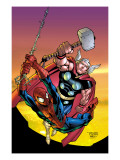 Marvel Age Spider-Man Team Up #4 Cover: Spider-Man and Thor Lámina por Randy Green