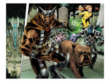 Realm of Kings Inhumans 4 Group: Gorgon, Lockjaw, Ronan the Accuser and Crystal Prints by Raimondi Pablo