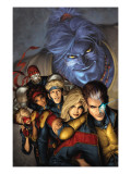 Genext: United 1 Cover: Beast, No-Name, Rico, Raven, Olivier, Rasputin, Pavel, Munroe and Becka Poster by Alex Garner