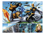 Nova 21 Group: Nova, Mr. Fantastic, Invisible Woman, Thing and Human Torch Prints by Wellinton Alves