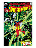 Spider-Woman 38 Cover: Spider Woman, Colossus, Juggernaut, Angel, Storm and X-Men Print by Steve Leialoha