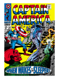 Marvel Comics Retro: Captain America Comic Book Cover 101, Red Skull, When Wakes the Sleeper Prints