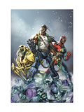 Avengers: The Initiative #16 Cover: 3-D Man, Ryder and Riot Posters av Mark Brooks Avengers: The Initiative #16 Cover: 3-D Man, Ryder and Riot Posters av Mark Brooks