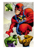 Marvel: Monsters On The Prowl 1 Group: Hulk, Thing, Giant Man and Beast Poster par Fegredo Duncan