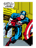 Marvel Comics Retro: Captain America Comic Panel, U.S. naval Hospital Art