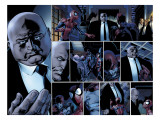 Ultimate Spider-Man #110 Headshot: Spider-Man, Daredevil, Kingpin, and Vanessa Fisk Fighting Plakat av Mark Bagley Ultimate Spider-Man #110 Headshot: Spider-Man, Daredevil, Kingpin, and Vanessa Fisk Fighting Plakat av Mark Bagley