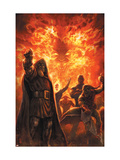 New Avengers 46 Cover: Dr. Doom, Green Goblin and Mephisto Posters