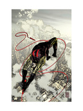 Daredevil #66 Cover: Daredevil Fighting and Flying Láminas por Alex Maleev