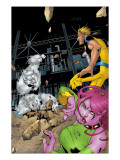 Exiles 58 Cover: Mimic, Sasquatch, Blink and Exiles Posters by Mizuki Sakakibara