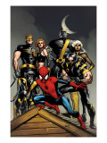 Ultimate Spider-Man 120 Cover: Spider-Man, Wolverine, Nightcrawler, Cyclops, Phoenix and Colossus Affiches par Immonen Stuart