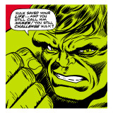Marvel Comics Retro: The Incredible Hulk Comic Panel Wydruk giclee Marvel Comics Retro: The Incredible Hulk Comic Panel Wydruk giclee