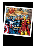 Thor 73 Group: Thor, Iron Man and Captain America Kunstdrucke von Scot Eaton