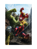 Marvel Adventures Iron Man Special Edition #1 Cover: Iron Man, Hulk and Spider-Man Julisteet tekijänä Francisco Ruiz Velasco Marvel Adventures Iron Man Special Edition #1 Cover: Iron Man, Hulk and Spider-Man Julisteet tekijänä Francisco Ruiz Velasco